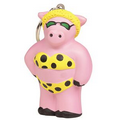 Cool Pig Squeezies Stress Reliever Keyring